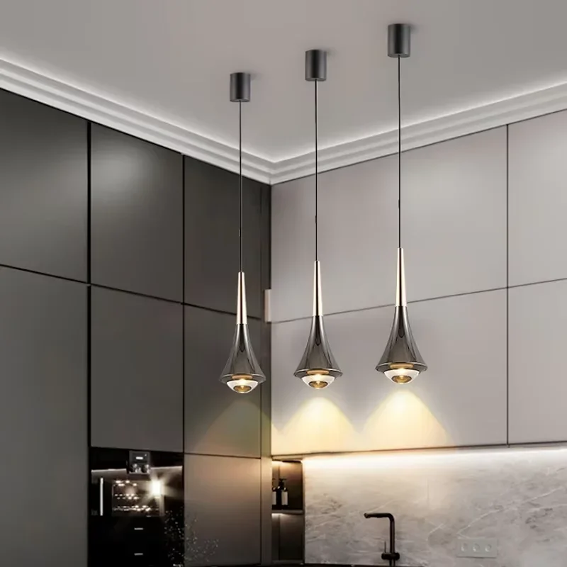 

led modern simple chandelier creative light luxury main bed headlamp small chandelier Restaurant bedroom bedside chandelier