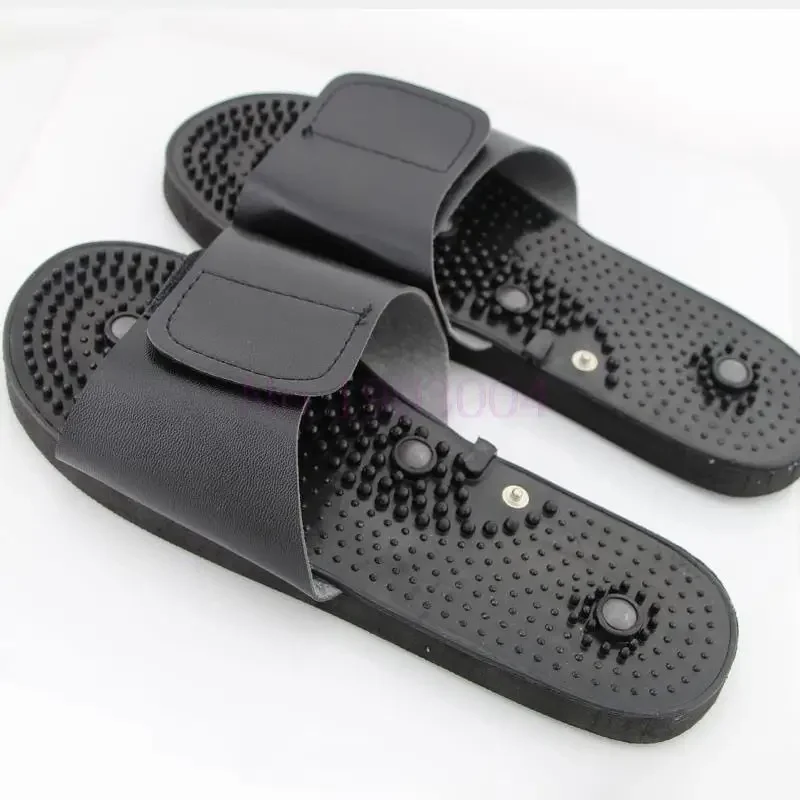 Relaxing Massager Slippers Acupuncture Therapy  For Tens Foot Massager Physiotherapy Relax Muscle Black rubber Accessories