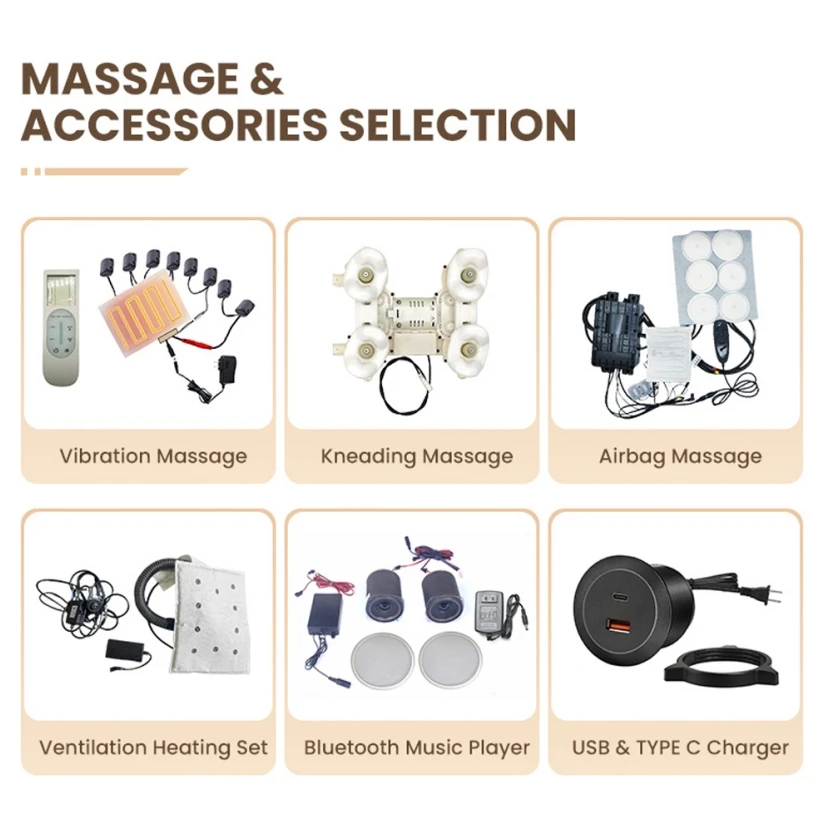 Newest Design Multifunctional Office Powered Massage Recliner Sofa Chair With Foot Rest view 4