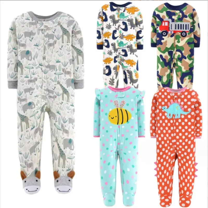 Boys and girls children one-body sleep anti-kick quilt artifact pure cotton foot one-body sleeping bag four seasons