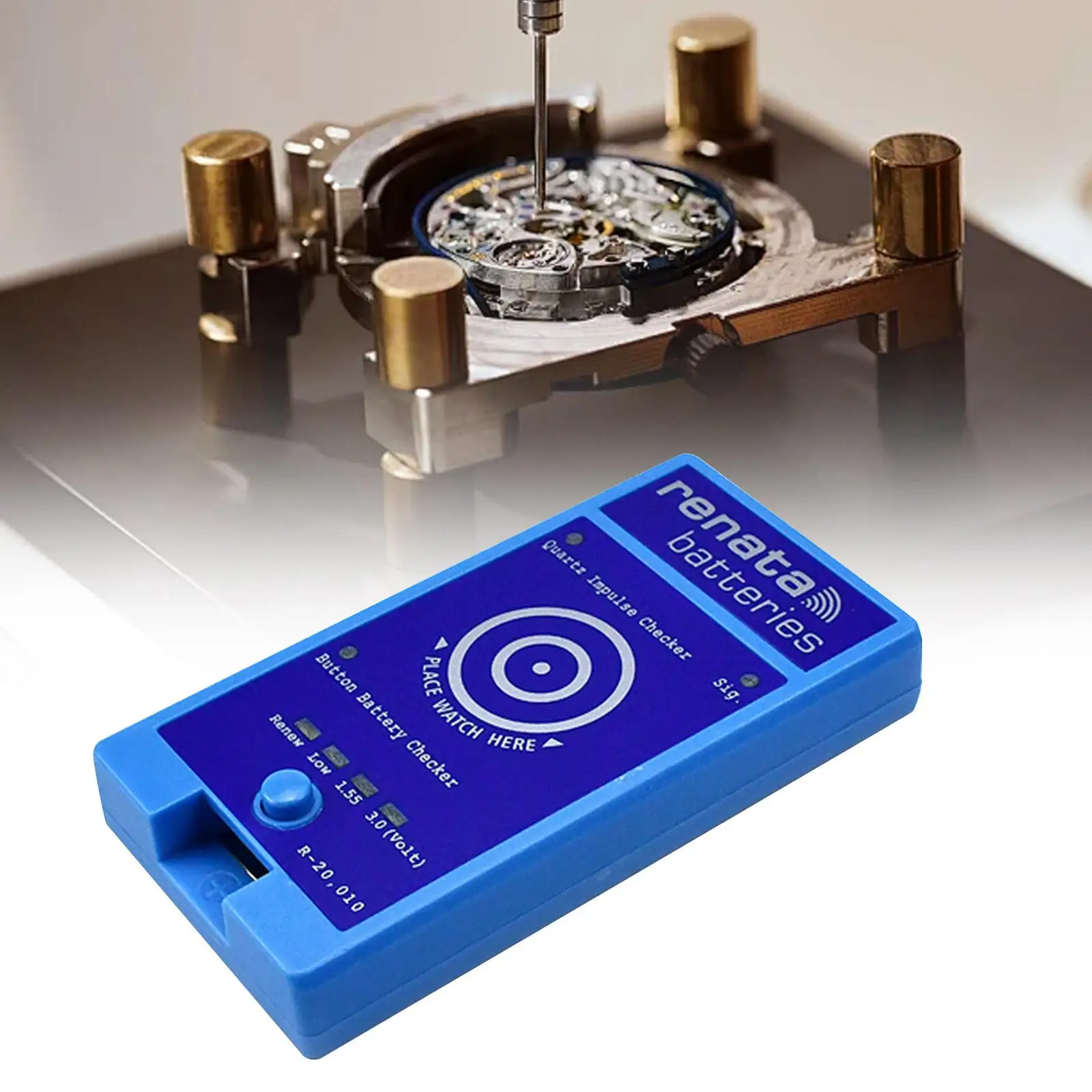 

Quartz Movement Tester Testing Button Cell Measuring Tool Watch Testing Tool for Watch Repairing Manufacturing Worker Watchmaker