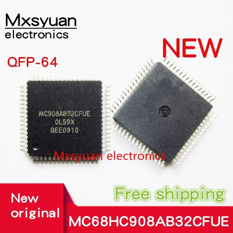 5PCS~20PCS/LOT MC908AB32CFUE MC68HC908AB32CFUE MC68HC908AB32CFU MC68HC908AB32 QFP64 New original