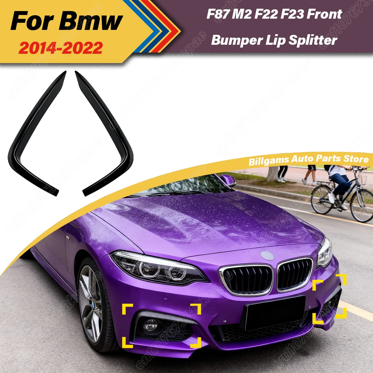 

For BMW F87 M2 F22 F23 2014 2015 2016 2017 2018 2019 2020 2021 2022 Automobile Front Fog Lamp Eyebrows Decoration Accessories