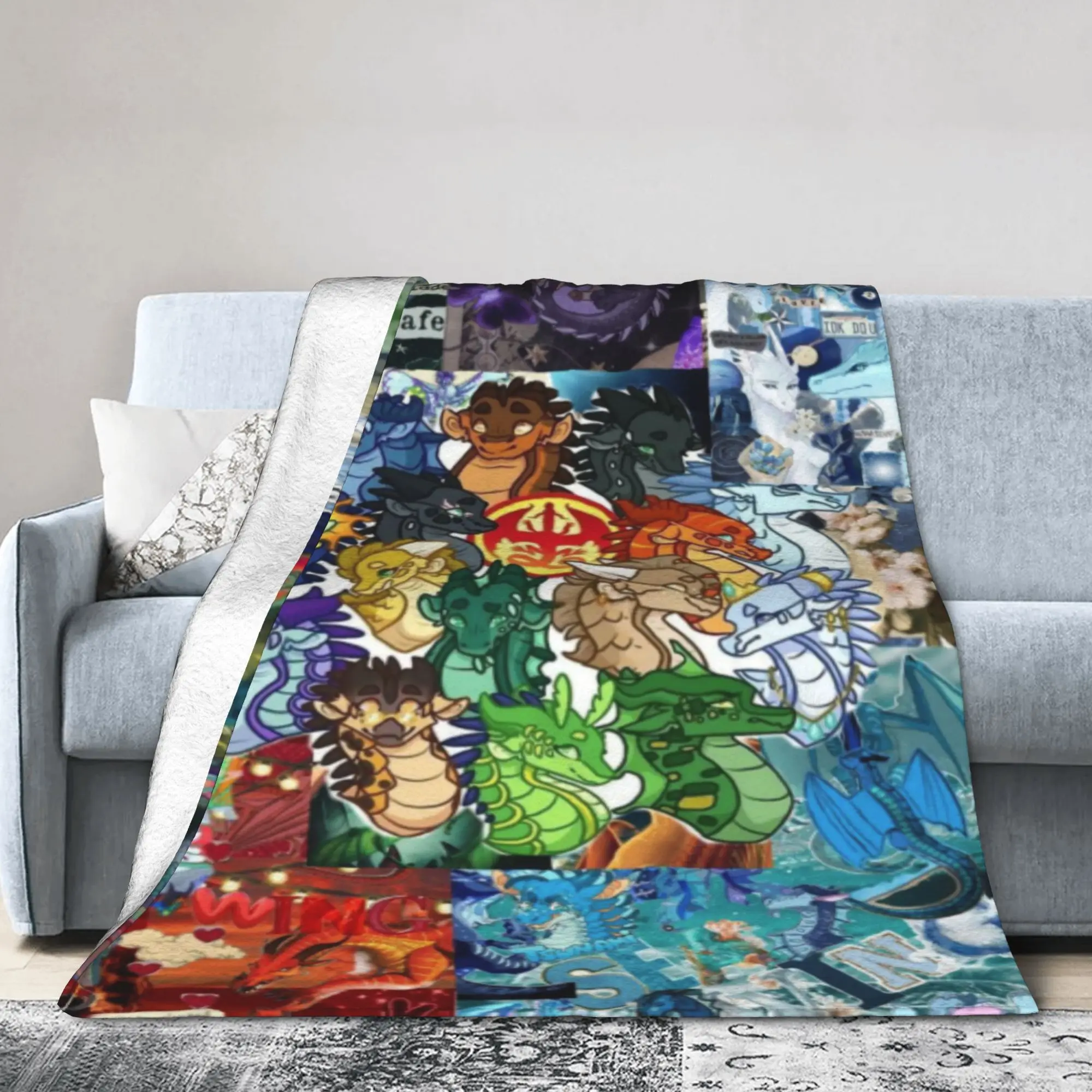 New Arrival Wing Of Fire dragon Blanket Super Soft Flannel  Comfortable Throw Blankets Machine Washable