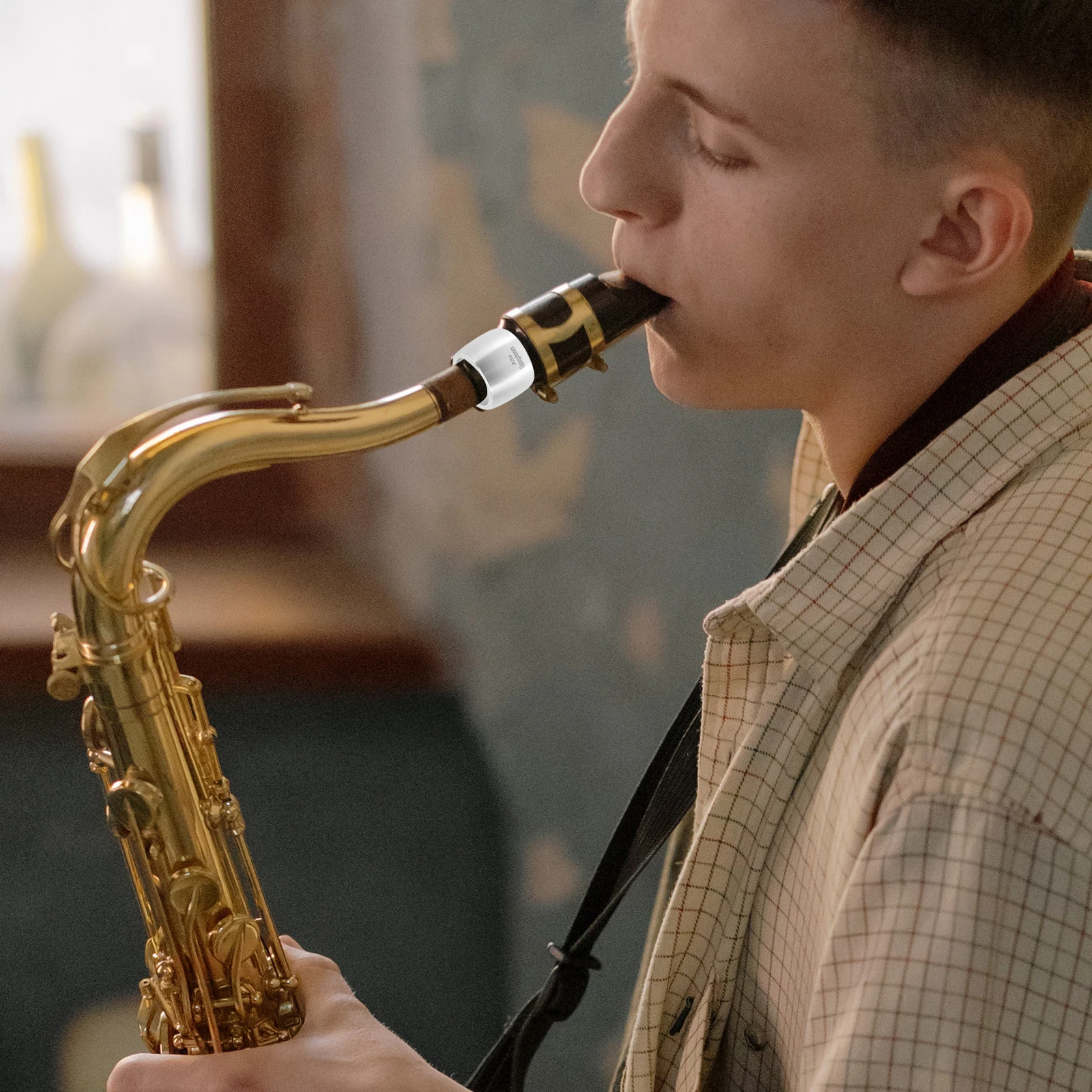 

Clarinet Clip Mouthpiece for Supplies Pipe Clamp Professional Accessory Wind Instrument Parts Accesories Metal Reed