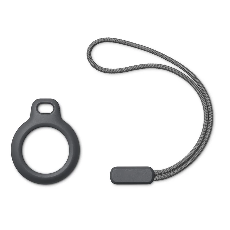 ผู้ถือที่ปลอดภัยพร้อมสายคล้องสําหรับ Apple Airtags กรณีฝาครอบป้องกันอุปกรณ์เสริม Tracker Anti-Scratch Anti-Lost พวงกุญแจ Airtag กรณี