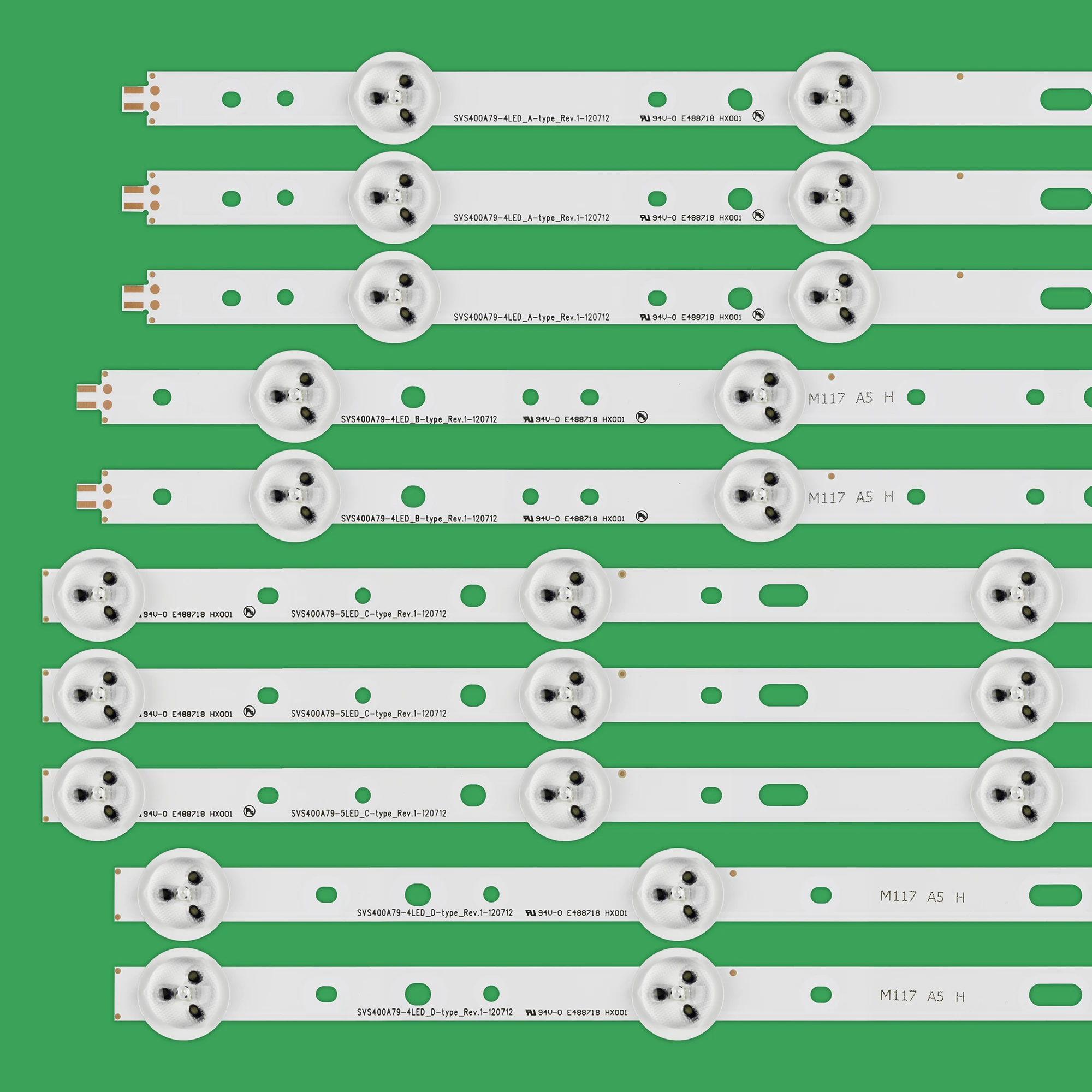 50Pcs/Set LED Backlight Strip 40PFL3208T/60 40PFL3208H/12 40PFL3108T/60 40PFL3078/12 40PFL3107H/12/60 40D1333B 40L1333B