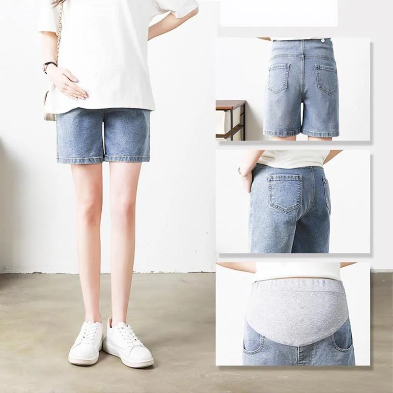 

Cotton Pregnant Women's Shorts Summer Wear Pregnant Women's Pants Summer Wear Thin Wide Leg Underbelly Pants Jeans Leggings