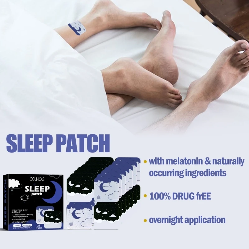 Patch d'aide au sommeil, 28 pièces, autocollants à base plantes pour dormir, pour femmes hommes, livraison directe