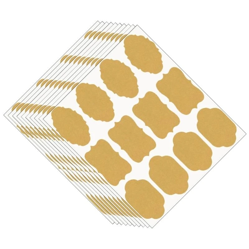 주방 및 DIY 프로젝트를위한 접착 크래프트 스티커 120pcs 병 라벨 C7AC