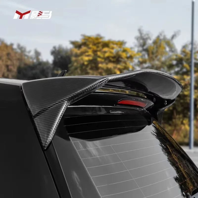 

Подходит для VW Volkswagen Golf 7/7,5, хвост из углеродного волокна, модифицированное, не перфорированное, фиксированное ветровое крыло, украшение верхнего крыла MK7