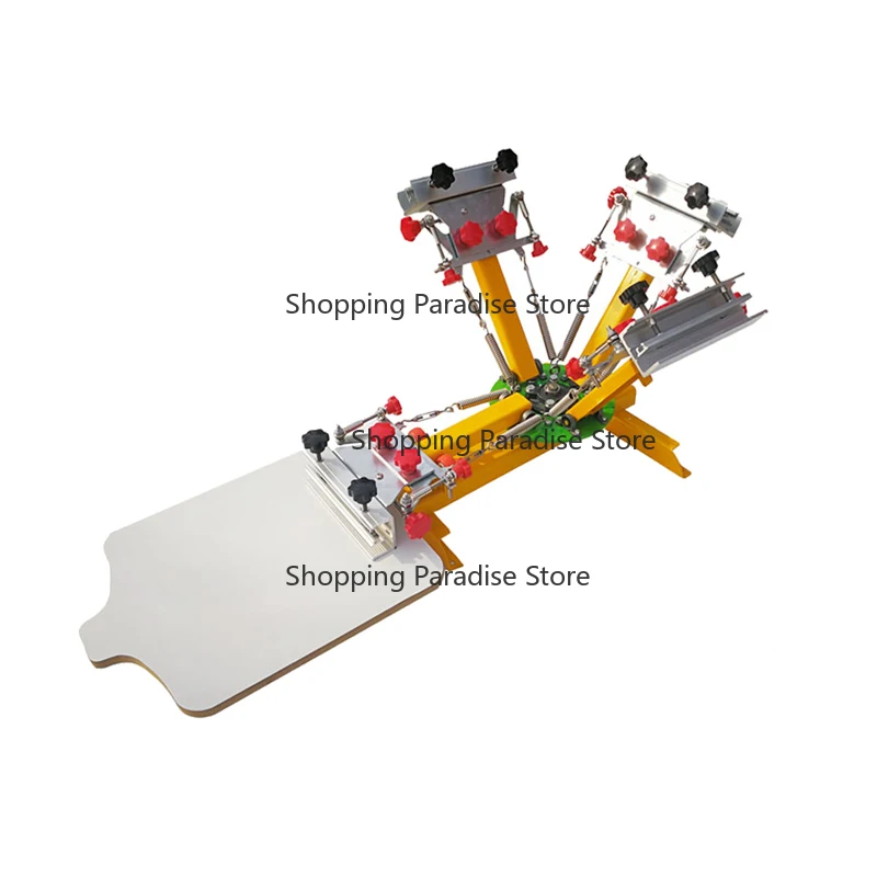 Multi-color Desktop 4 Color 1 Station Screen Printing Machine/ DIY T-Shirt Press Printer