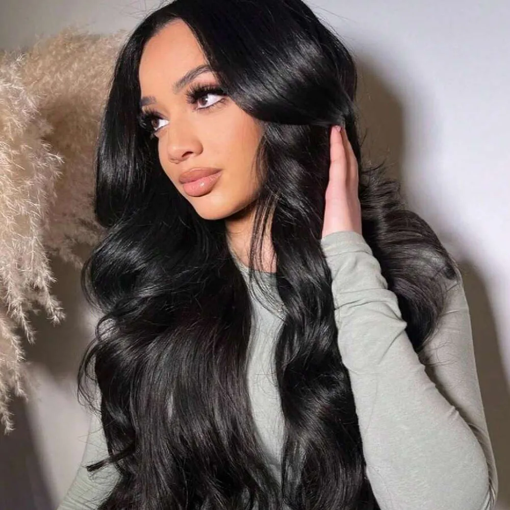 

250% Density 13X4 HD Lace Front Wig Body Wave Lace Front Wigs Human Hair Brazilian Human Hair Wig Natural Color 40 Inch