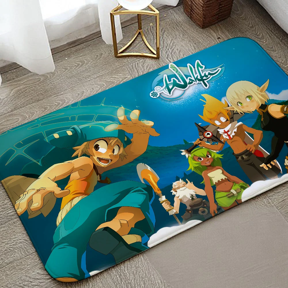 W-wakfu لعبة الكلمة حصيرة الرسم المطبوعة الفانيلا ممسحة للحمام المطبخ مدخل السجاد ديكور المنزل