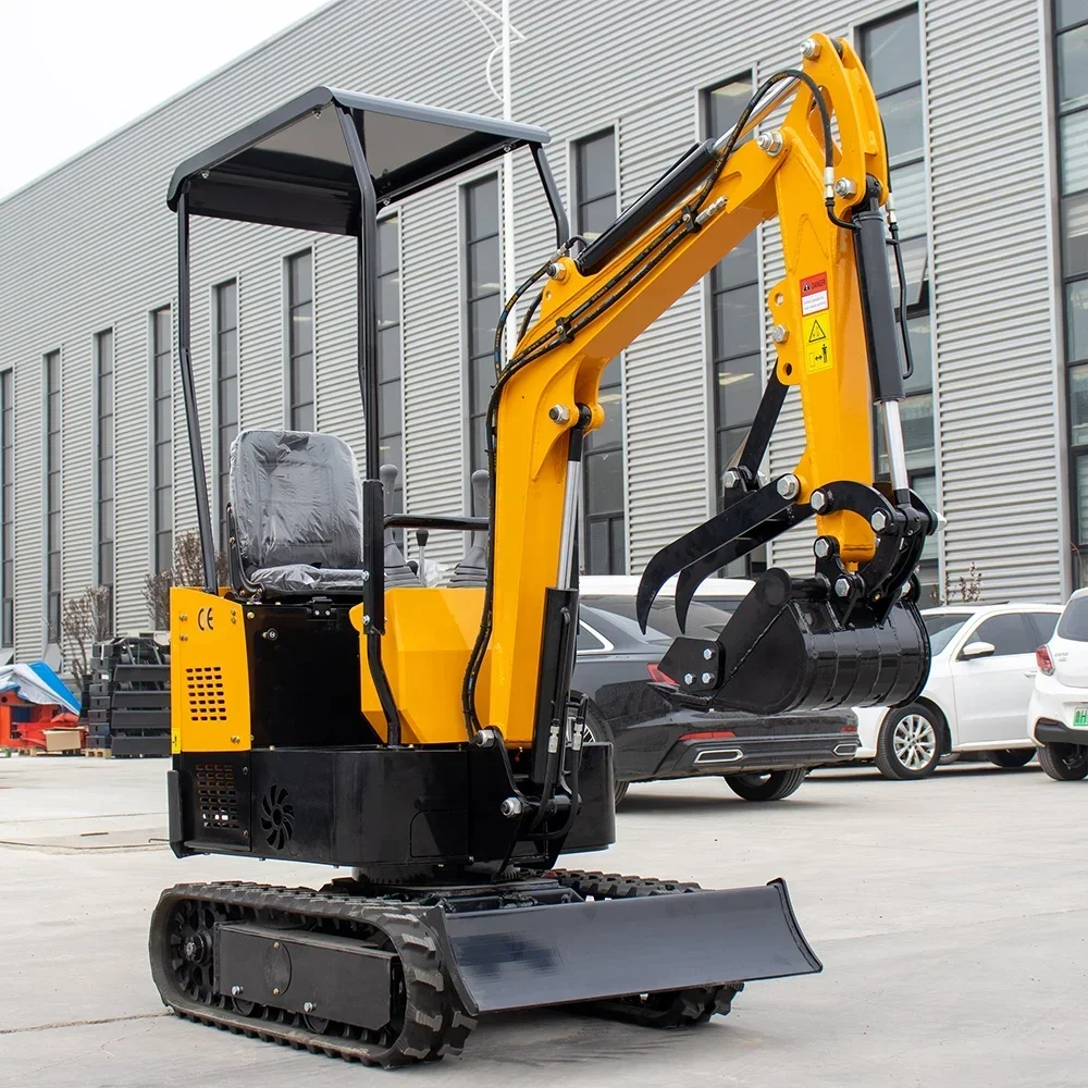 Hot Selling 3.5-ton Mini Excavator 2.5-ton 1T0.8T1.8T American European Engine Excavator Farm Small Excavator