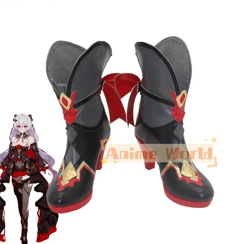 

Theresa Apocalypse Cosplay Shoes Game Honkai Impact 3 Cosplay Prop PU Shoes Halloween Carnival Boots Accessories Custom Made