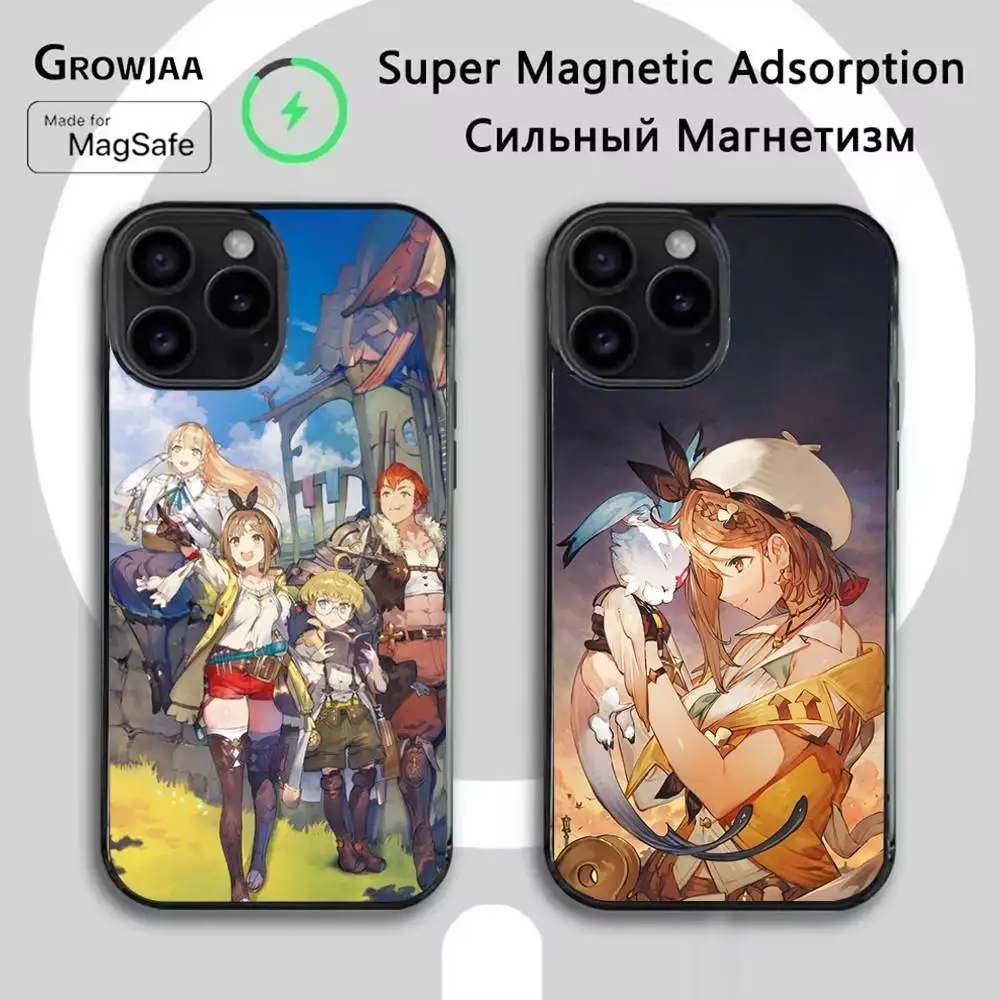 

Game A-Atelier Ryza Phone Case For iPhone 16e,16,15,14,13,12,11,Plus,Pro,Max,Mini Magsafe Magnetic Wireless Charging