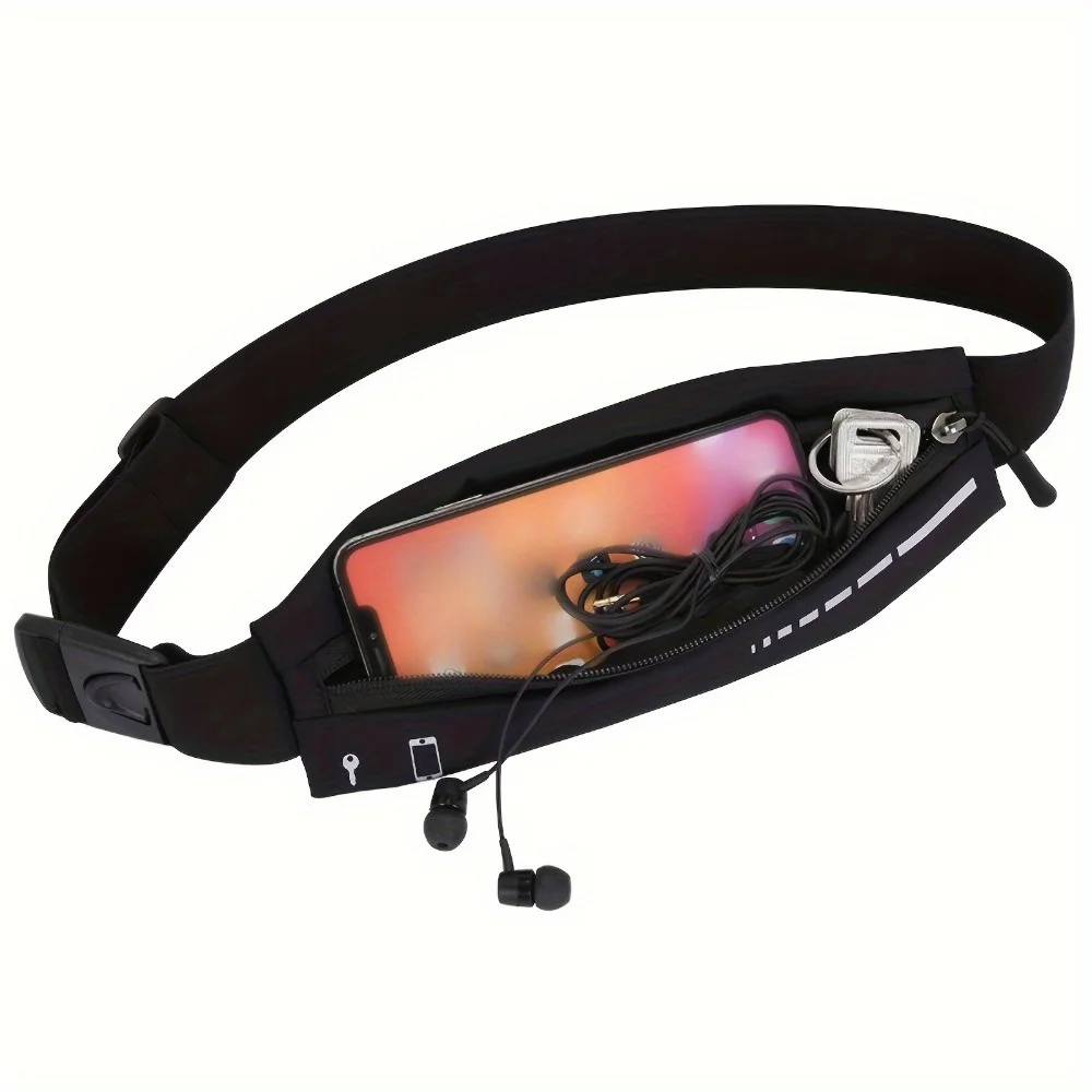 1pc Stay Stylish, Stay Safe: Men's and Women's Ultra Thin Running Waist Bag