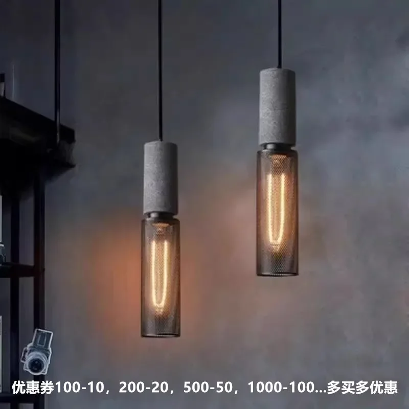 

Nordic retro industrial wind chandelier creative restaurant cafe bed and breakfast bedroom bedside shop lamps