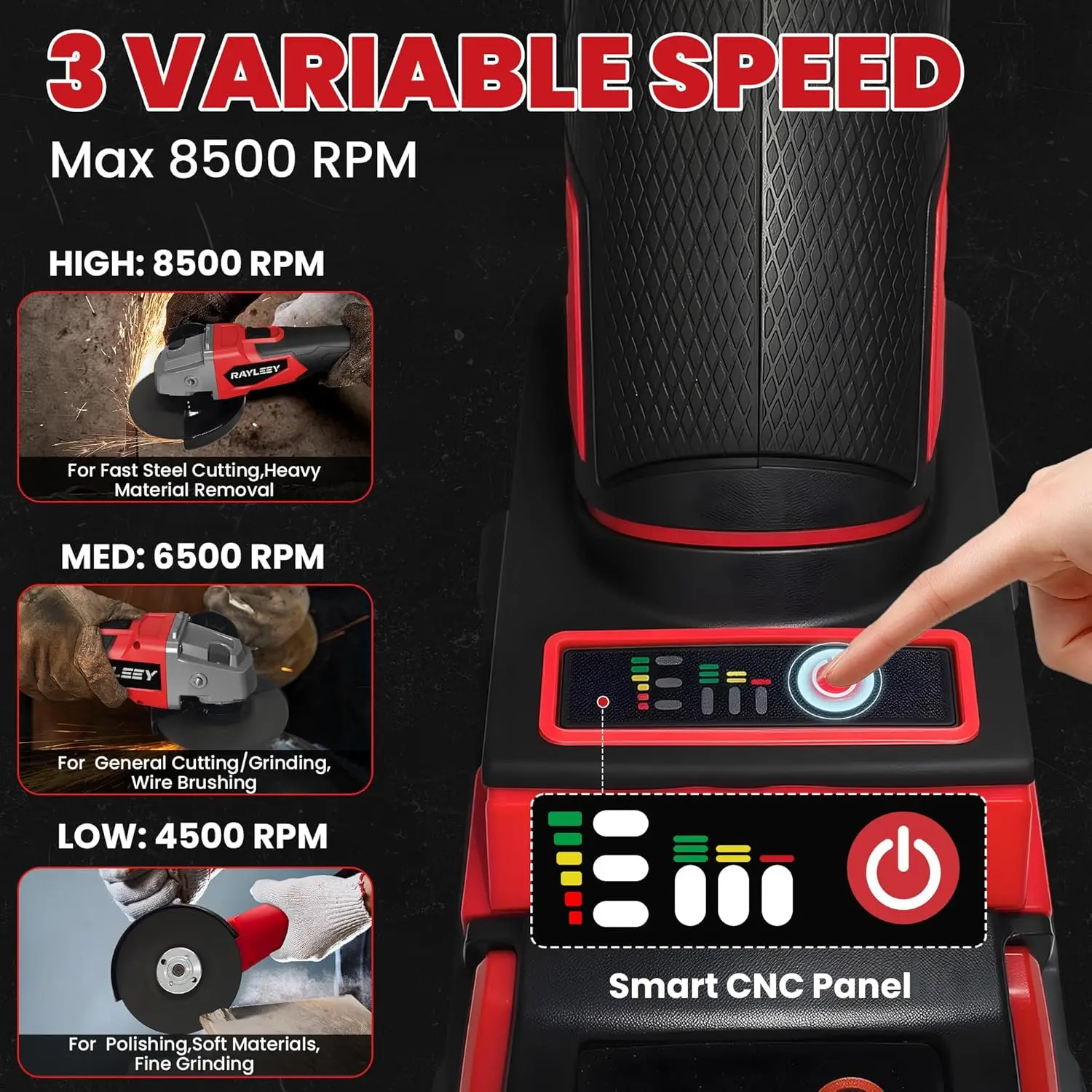 Milwaukee 125 мм аккумуляторный полировальный станок для резки, бесщеточный угловой шлифовальный станок, электроинструменты с аккумулятором для полировки металла, дерева