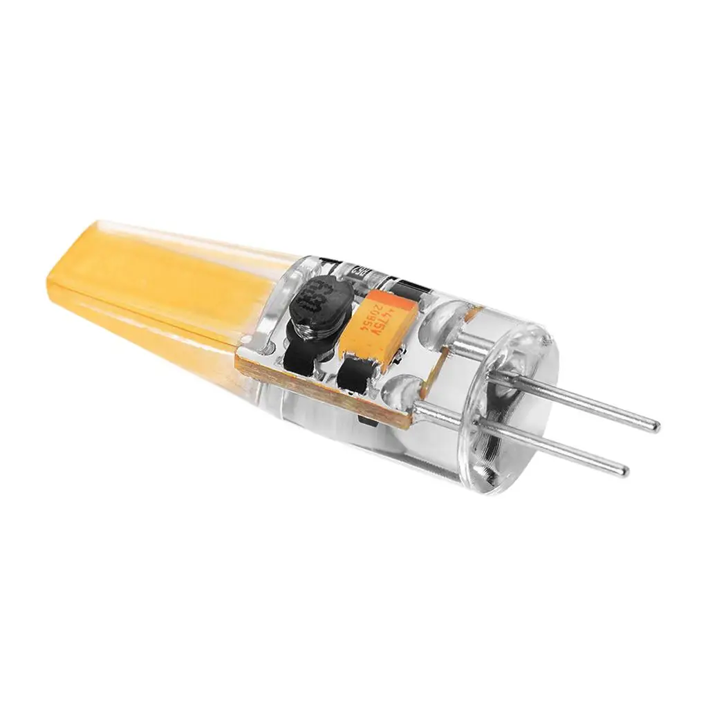 Crystal Silicone Lamp G4 COB LED 12V 3W Warm White 3000K Dimmable Eye Caring for Living Room and Dining Room Fixtures