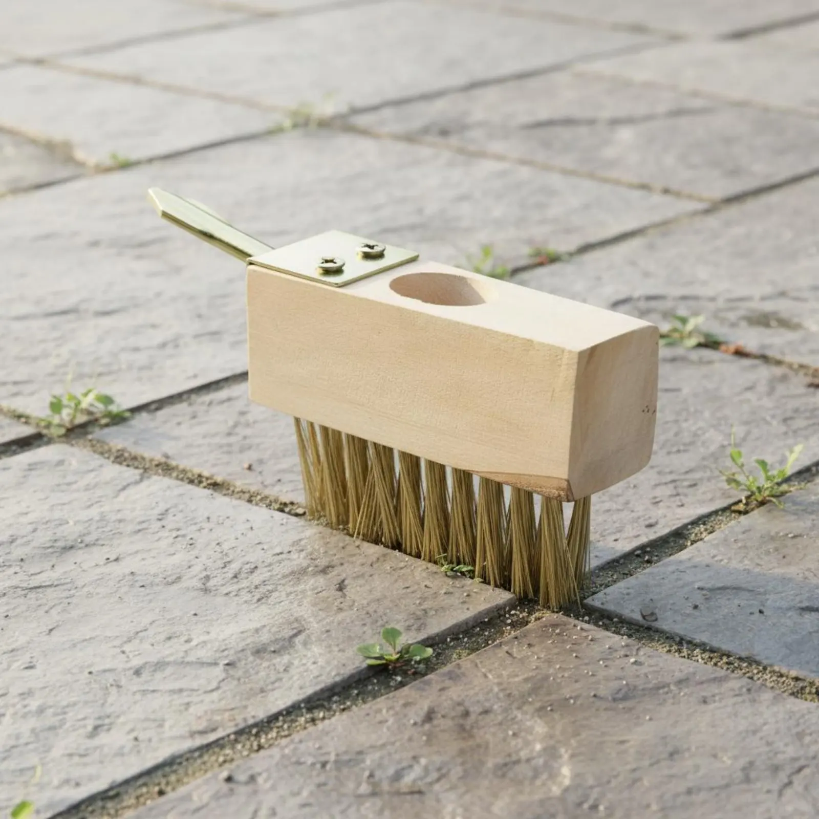 

Steel Wire Weeding Brush Sturdy Duty Long Handle Vegetation Brush Patio Crevice Cleaner Long-Lasting Construction Gardening Tool