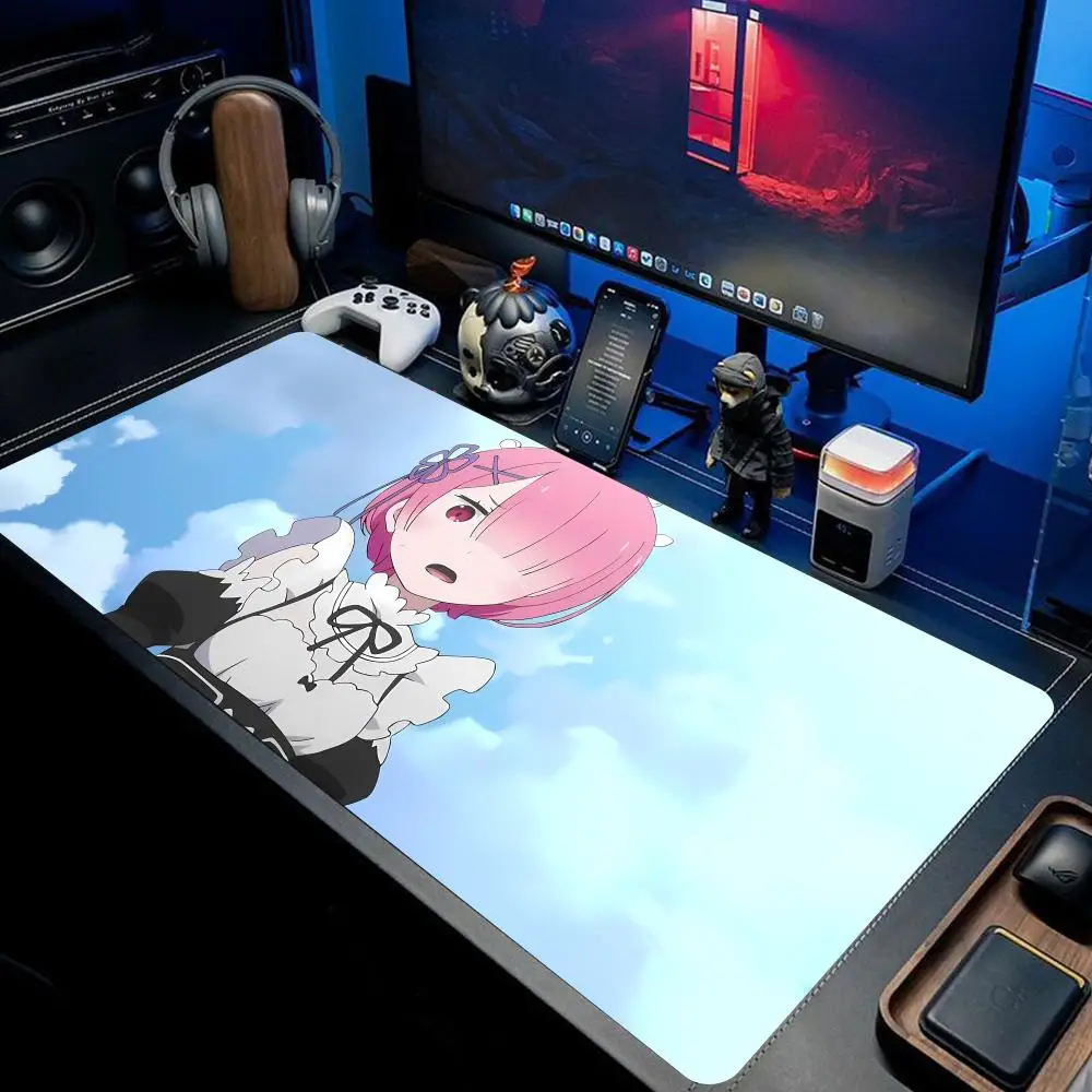 

Mouse Pad Ram And Rem large keyboard mouse desk pad non-slip rubber gaming mouse pad laptop mouse carpet
