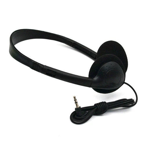 Imagen 2 del producto 1 Uds. Auriculares universales con cable de 3,5mm para ordenador, auriculares para juegos sin micrófono, auriculares deportivos con cancelación de ruido para MP3, auriculares estéreo con cable