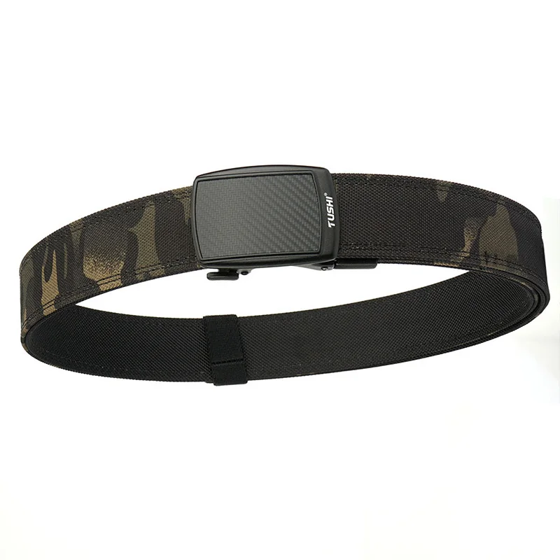 3.8 حزام تكتيكي سميك بطبقة مزدوجة CS حزام متعدد الوظائف بإبزيم تلقائي نسخة مطورة حزام من النايلون المعلق