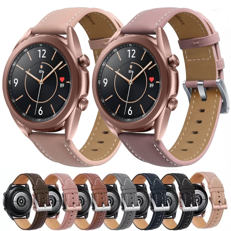 Leather Bracelet For Samsung Watch 7/6/5/4 40mm 44mm Soft wristband Huawei Watch 5 GT7 6 5-4 46mm Amazfit Bip 6 5 balance 3 2 1