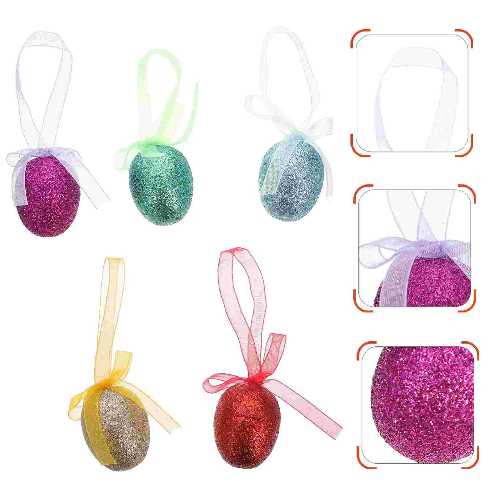 

25 Pcs Easter Eggs Centerpieces Decors Home Ornament Hanging Decorations Ornaments