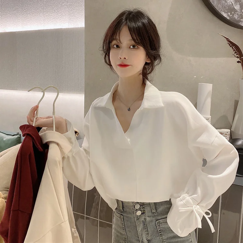 

Рубашки с длинным рукавом, женские полосатые блузки на пуговицах, свободный крой, Cottagecore, женские, свободные, осенние, удобные, для повседневного отдыха