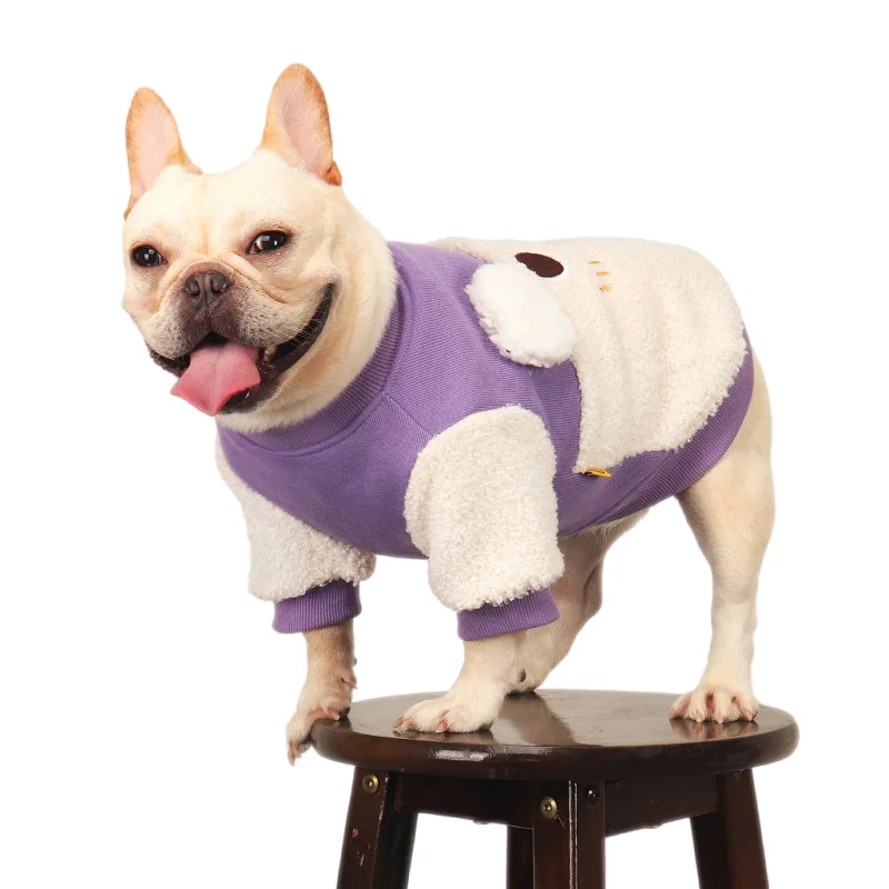 

Pug Dog Clothes Winter Pet Apparel Poodle Bichon Frise Schnauzer French Bulldog Clothing Coat Hoodie Frenchies Dog Costume