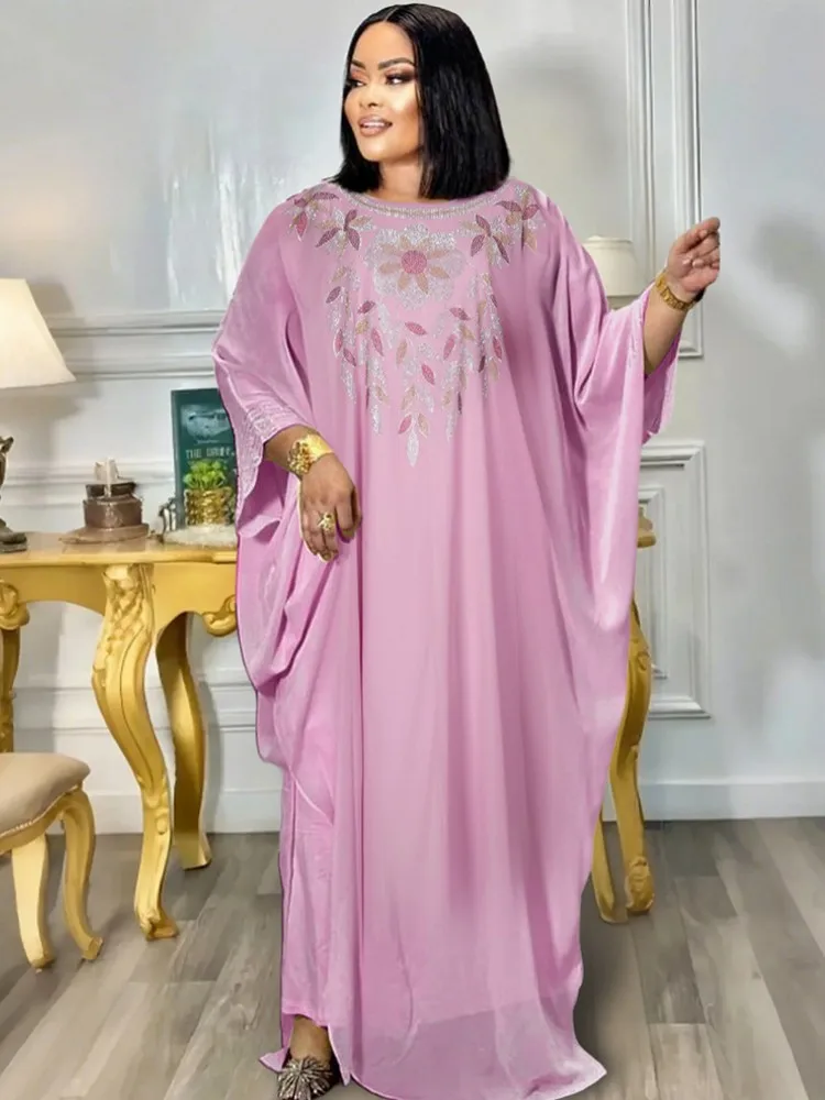 Plus Size Elegant African Dresses For Women Muslim Fashion Boubou Dashiki Ankara Outfit Evening Gown Abayas Kaftan Hooded Robe