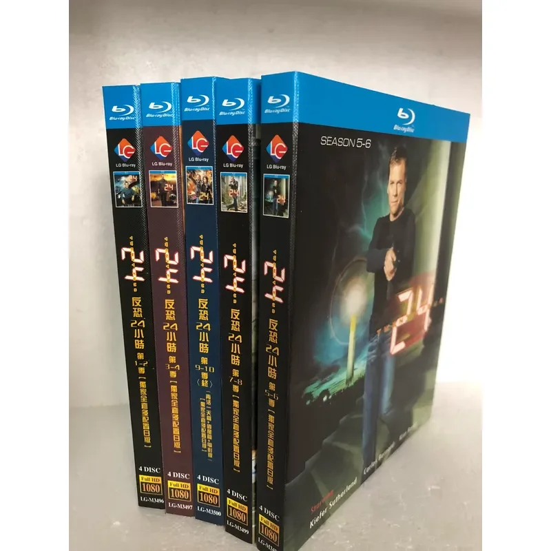 Blu-ray TV Series Counter Terrorism 24 Hours Seasons 1 to 10 Twenty Discs English Japanese Audio Chinese Subtitles