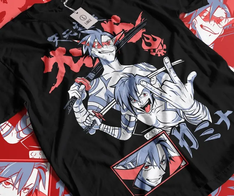 Kamina Tengen Toppa Gurren Lagann T-Shirt, Kamina Tee, Simon, Yoko, Mecha, Anime Shirt, Aesthetic, Manga Tee,