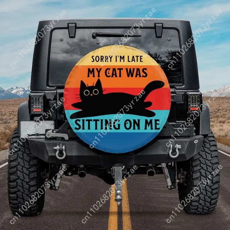 

Lazy Cat Various Models Spare Car Tire Cover Sand Dust Prevention Protect Wind Rain Tire Cover Sturdy Durable Tire Covers