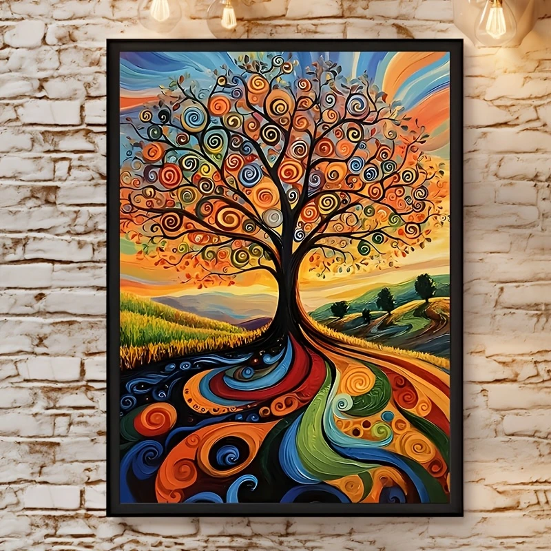 

Van Gogh World Tree 500/1000/1200/2000 PCS Jigsaw Puzzles Family Activity Games for Gameroom Bedroom Gift Home Decor Frameless