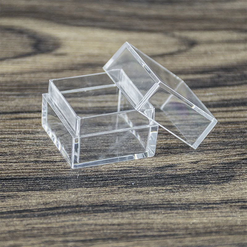 7.5ml Mini Small Square Box Transparent PS Plastic Box Cosmetic Drug Packaging Box For Jewelry Beads Case Display Container