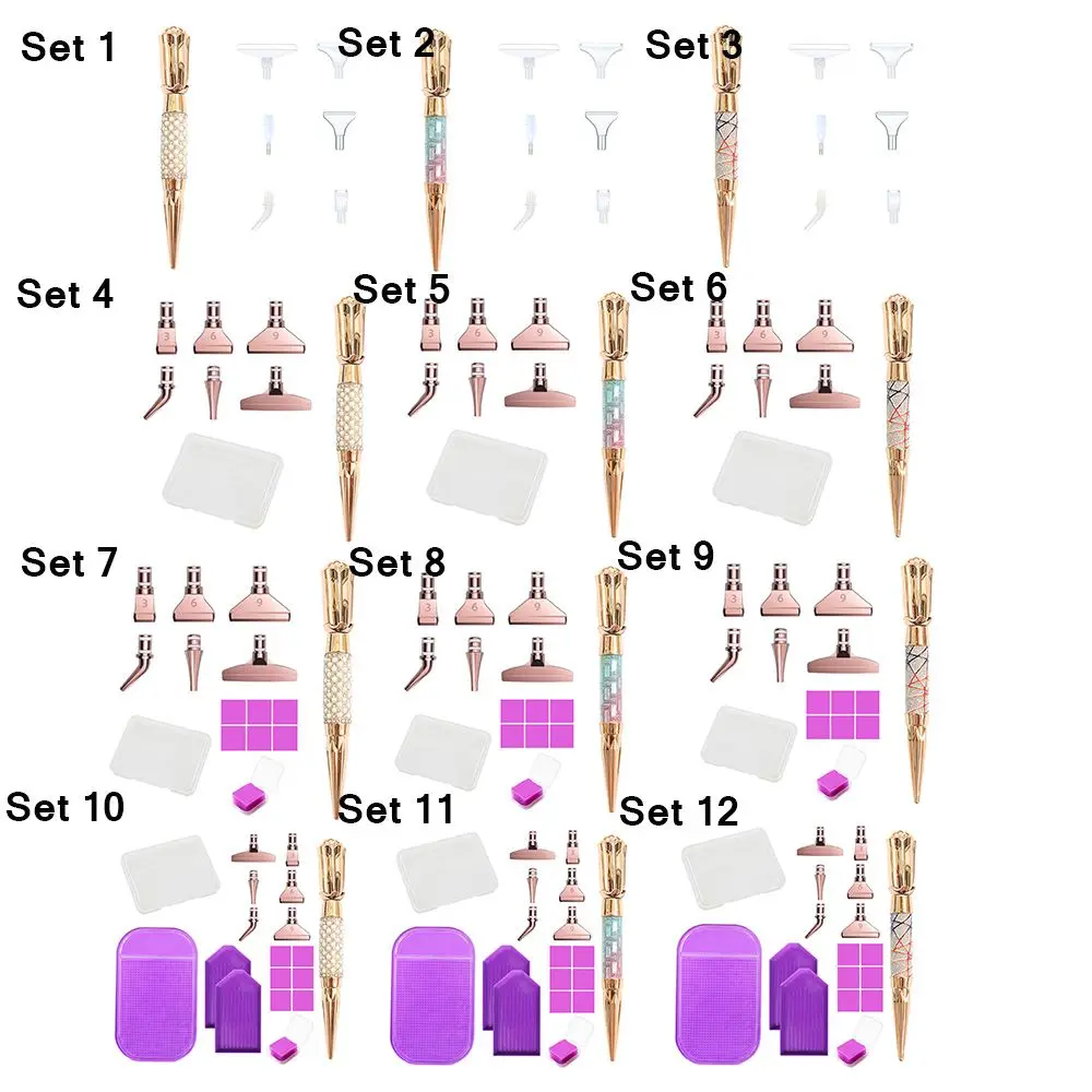 DIY 공예 크로스 스티치 자수 반짝이 다이아몬드 포인트 드릴 펜, 다이아몬드 페인팅 액세서리