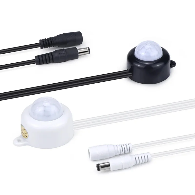 تيار مستمر 5-24 فولت حساسة للغاية PIR محس حركة مفتاح الإضاءة التلقائي مستشعر حركة بالأشعة تحت الحمراء التبديل لشريط LED RGB لون واحد