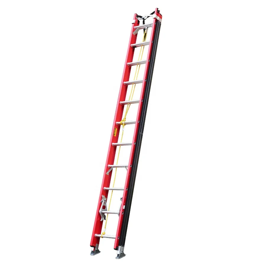 Factory Wholesale Professional Easy Folding Telescopic Ladder 6m Double Step FRP extensive retractable Ladder