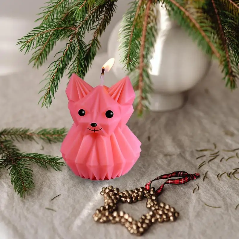 3D Dog Candle Mold Animal Cat Soap Silicone Mold Lovely Puppy Soap Mold For Soy Wax Candle Soy Wax Candle Making