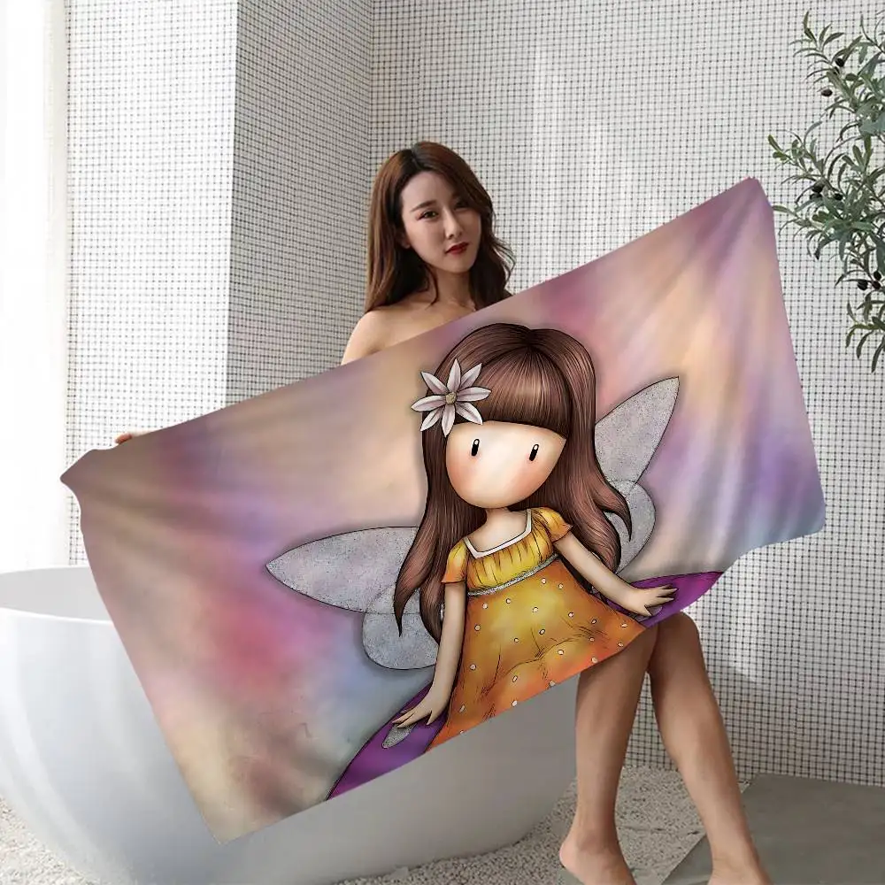 Cute G-Gorjusses Cartoon S-Santoro Big Microfiber Beach Towels Quick Dry Towel Sand Beach Towels Pool Towel for Travel Swim Pool