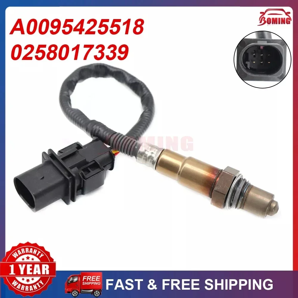 New Lambda O2 Oxygen Sensor A0095425518 0258017339 Fits For Mercedes-Benz C300 C350 E350 E400 G63 GLK350 ML350 ML400 ML550 ML63