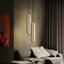 Luz colgante LED moderna, lámpara de iluminación de mesita de noche, sala de Estar, comedor, dormitorio, decoración, Lustre fijo