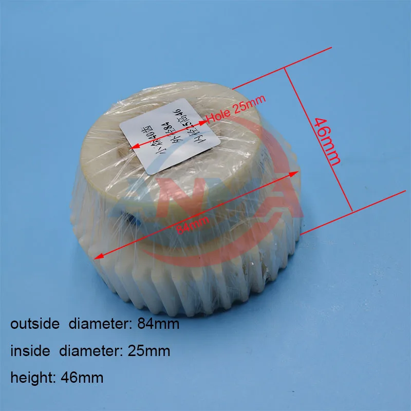 1Piece Komori Gear Nylon Water Roller Blue/White 40 Teeth 82x25x40mm 84x25x46mm Gear For Komori Offset Printing Machine