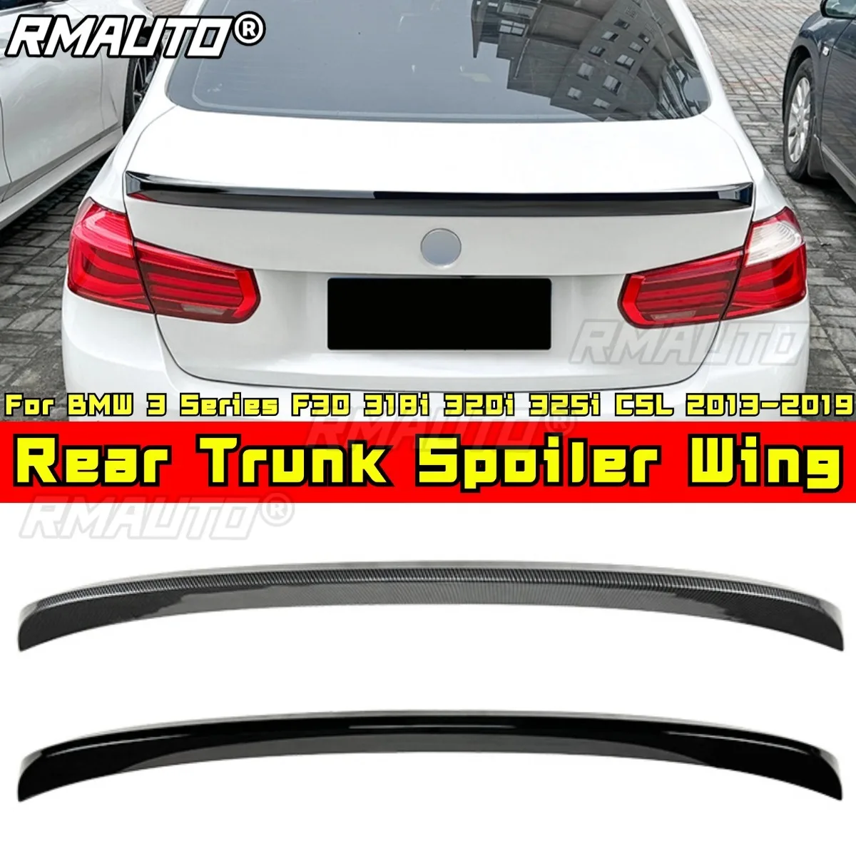 

For BMW 3 Series F30 318i 320i 325i Rear Trunk Wing Spoiler for BMW 3 Series F30 318i 320i 325i CSL 2013-2019 Car Accessories