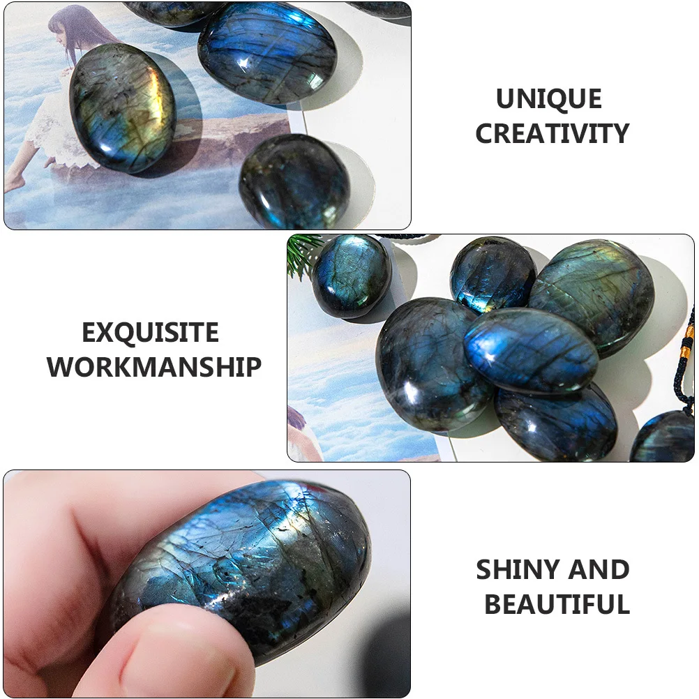 

1Pcs Moonstone Natural Crystal Stone Adornment Ornament Home Office Decoration Polishing Stones Hand Grip Gravel