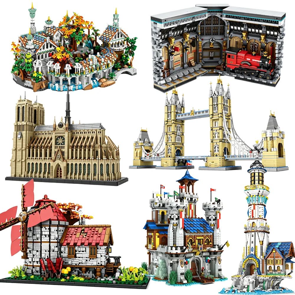 blocchi-da-costruzione-scena-medievale-castello-chiesa-libro-modello-di-pianeta-faro-taverna-mattoncini-giocattolo-da-collezione-e-regalo